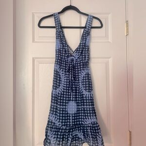 Urban outfitters blue plaid dress size womens xs